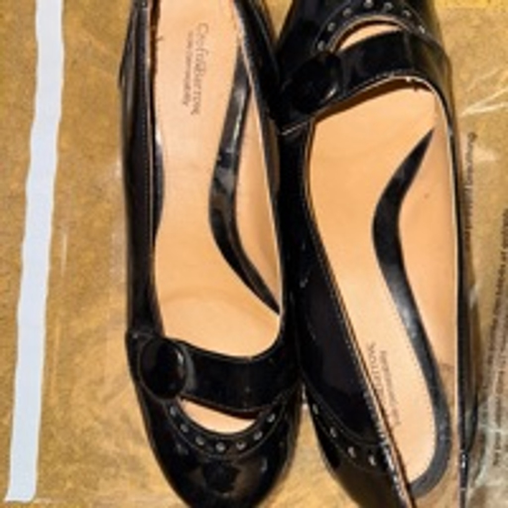 Women's Croft & Barrow Black Heels size 8 1/2 item 0022 - Picture 3 of 5